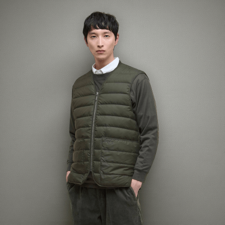 Chaleco Barbour Reversible sage