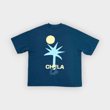 Chela Clo – Camiseta PalmSet Deep Teal