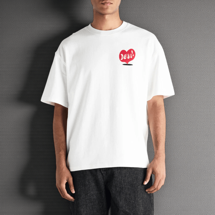 camiseta Deus Deep white