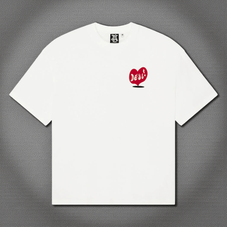 camiseta Deus Deep white
