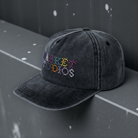 gorra Market Needlepoint black