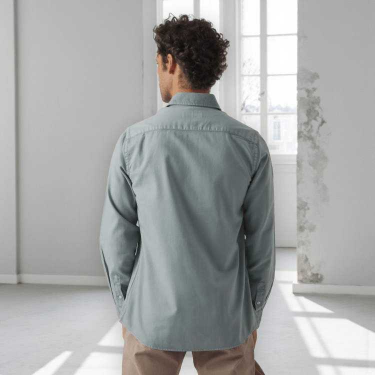 Camisa Scotta Estructura azul