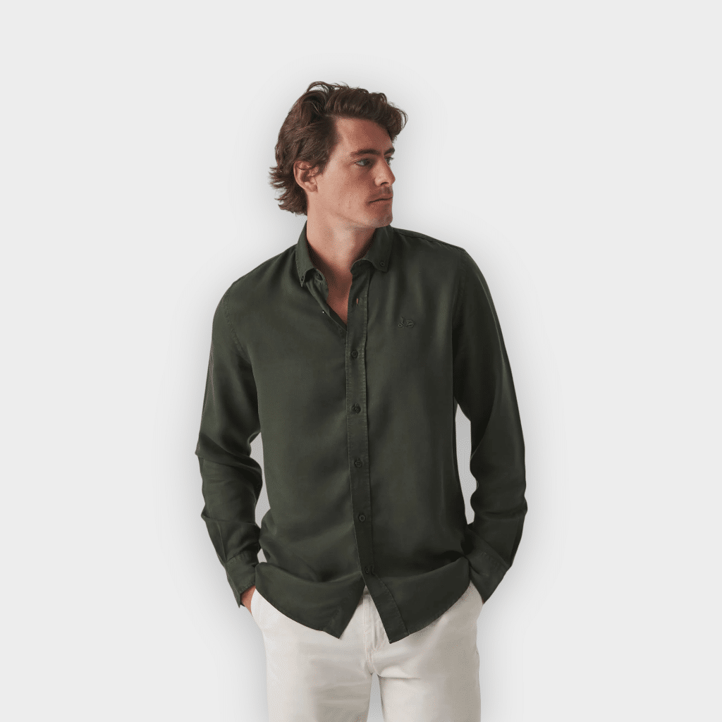 Camisa Forest tencel verde