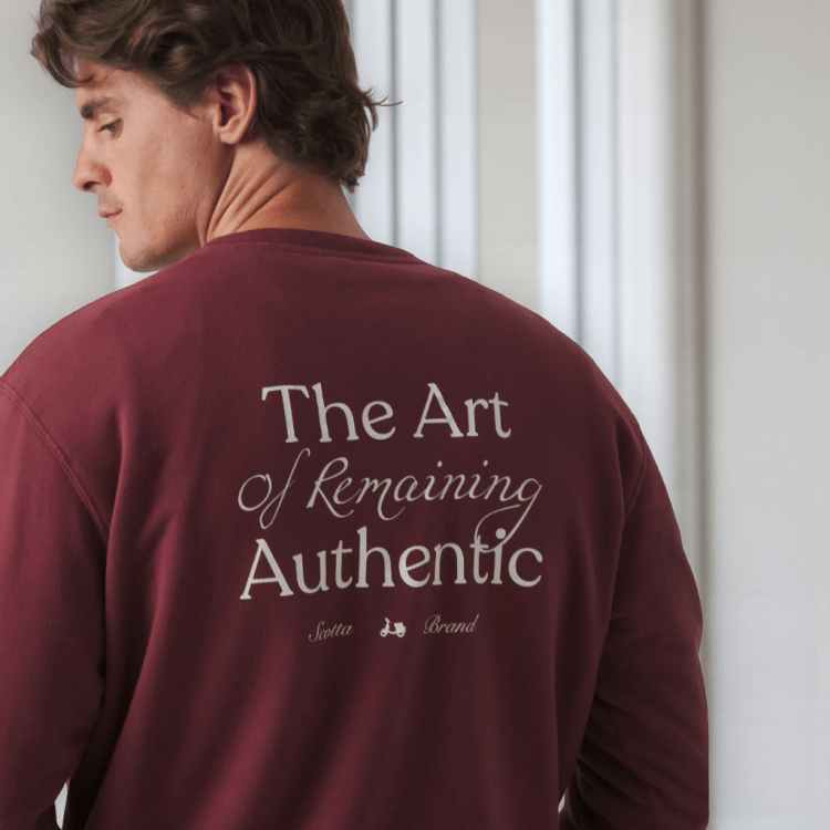 Sudadera Scotta brand burdeos