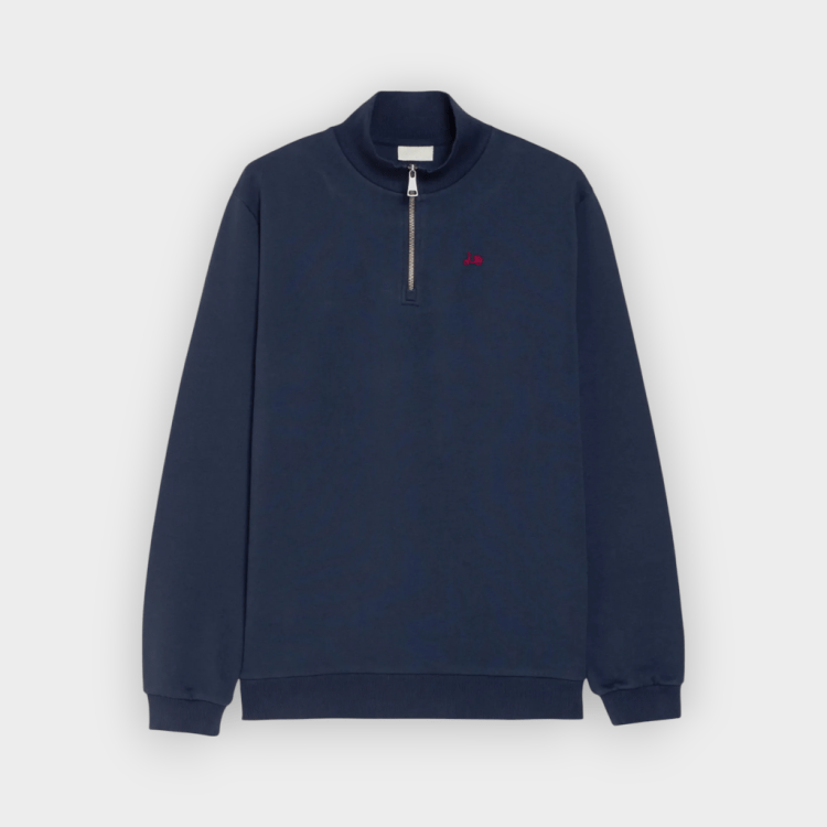 Sudadera Scotta zip marino