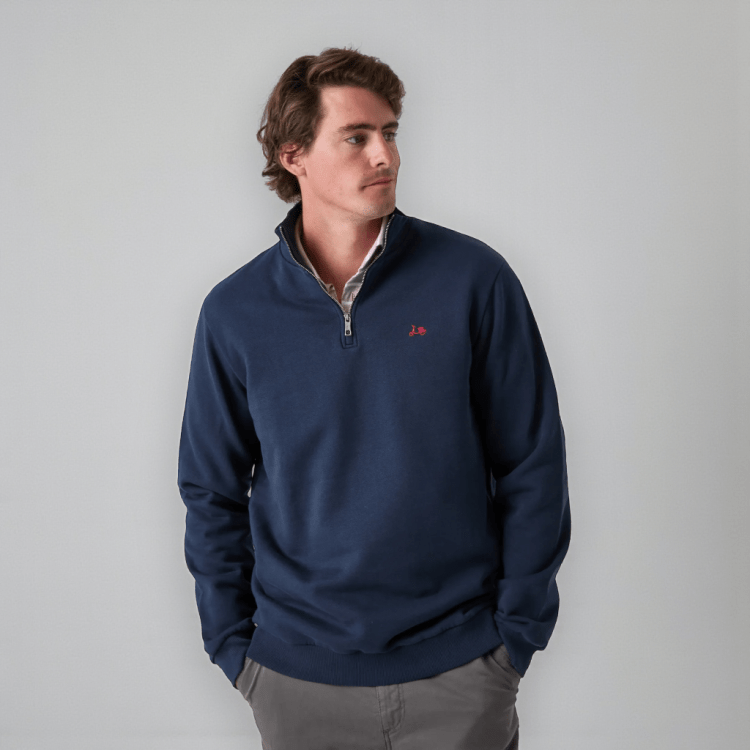 Sudadera Scotta zip marino