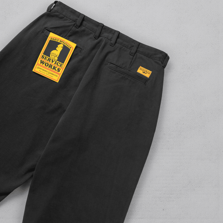 Pantalones Moleskin chef black