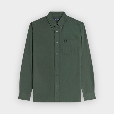 Camisa Oxford verde pista