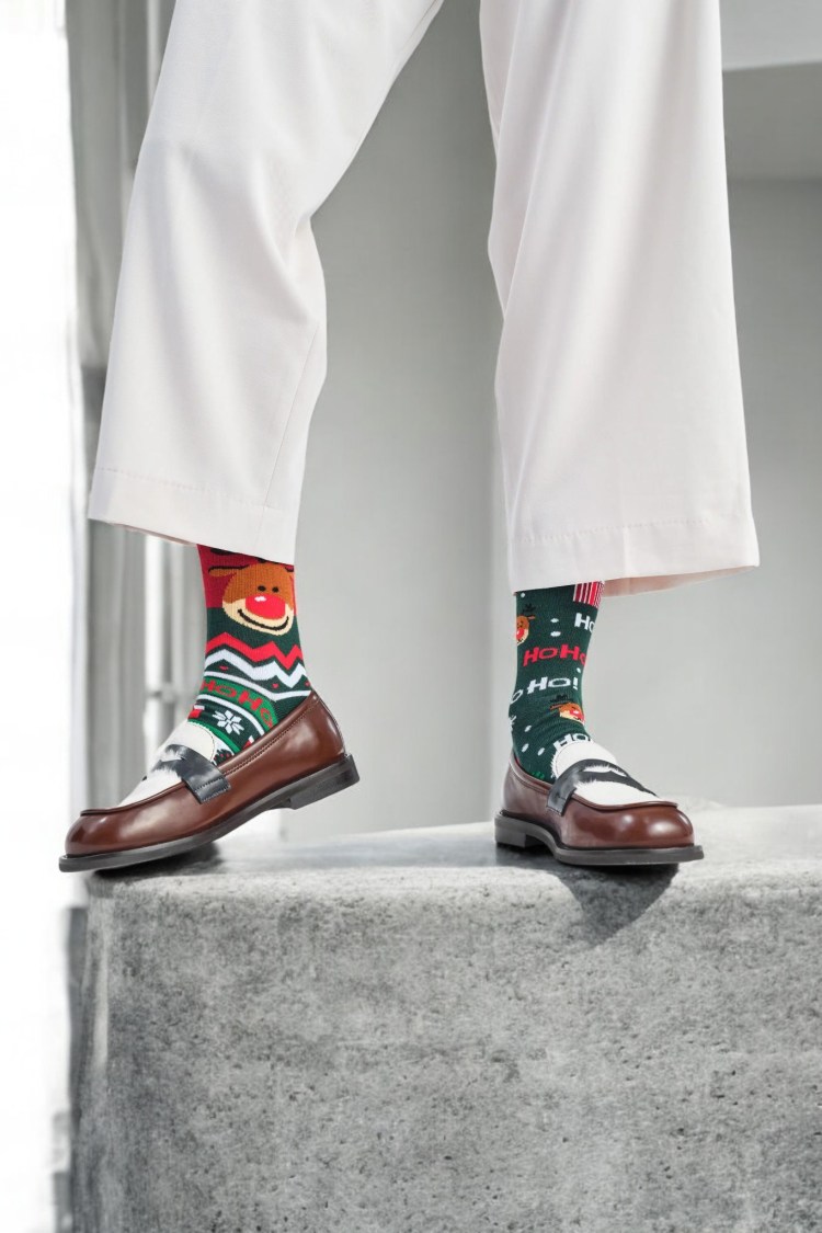 Calcetines Many Mornings Rudolph