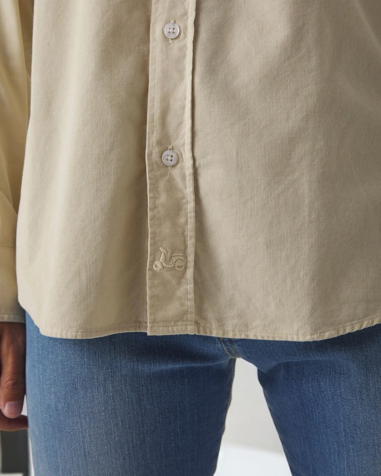 Camisa Wood pocket beige