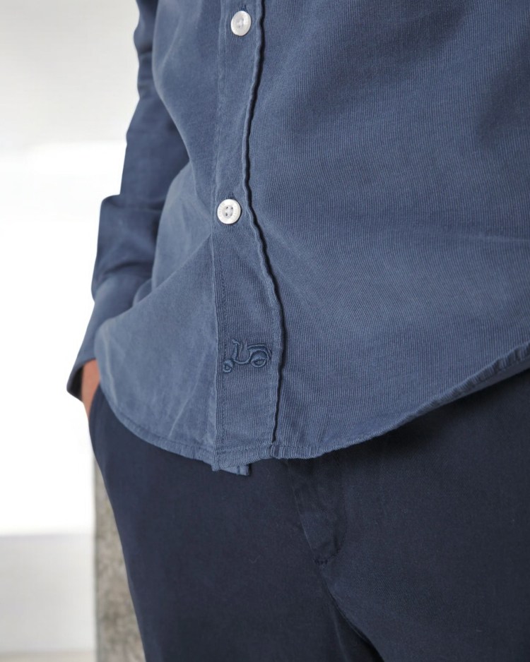 Camisa Wood pocket marino