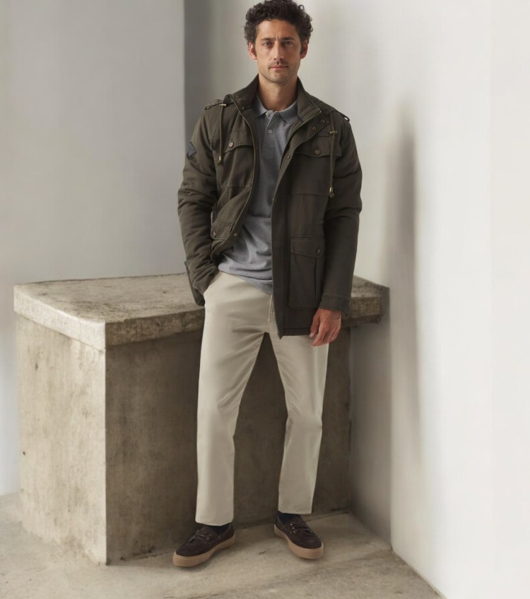 Chaqueta Scotta Sahariana marrón