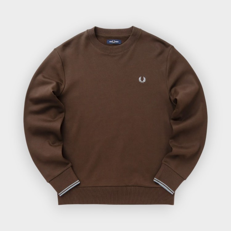 Sudadera Fred Perry tabaco