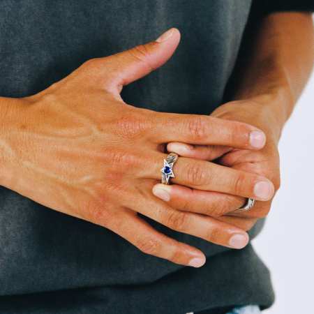 Anillo Twojeys blue Calda