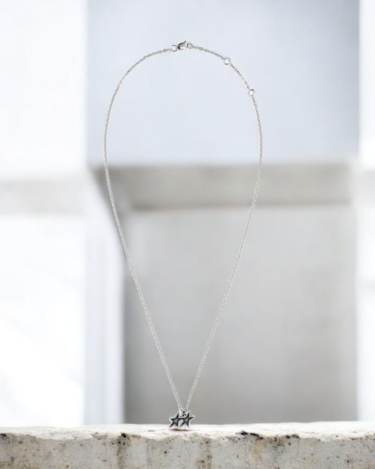 Collar Twojeys Tilted silver