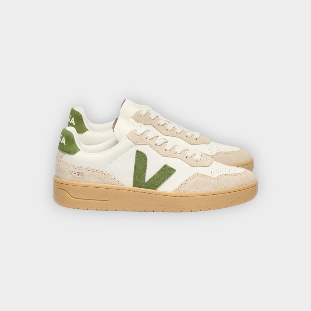 Veja V-90 white pure kiwi almond natural | Regaliz Funwear