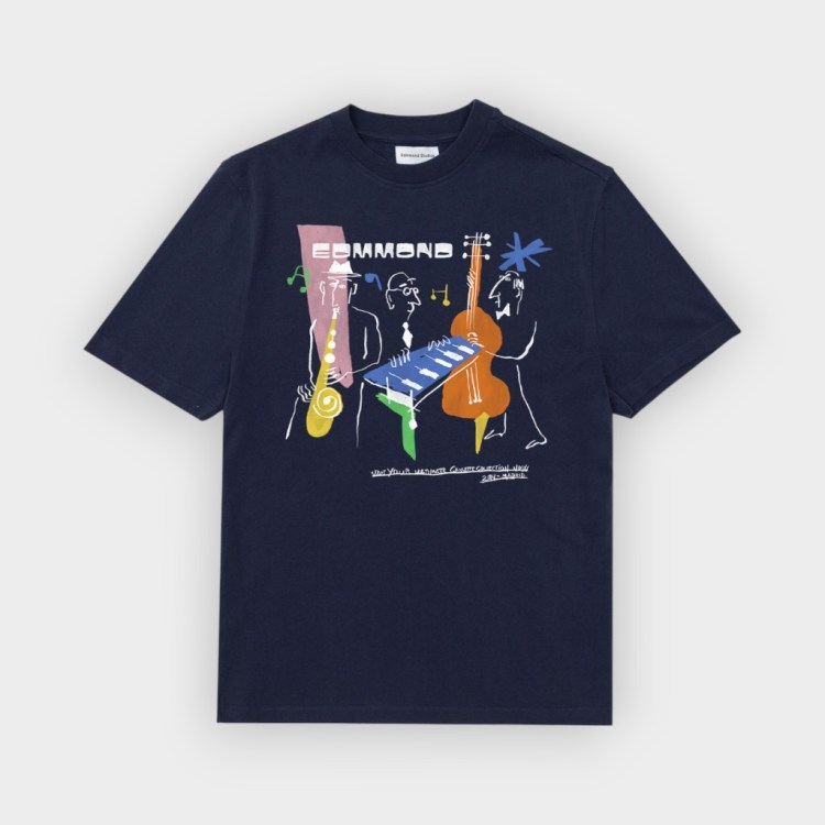 Camiseta Edmmond Cassette navy