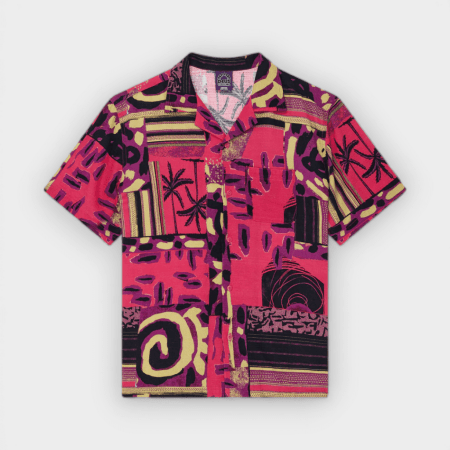 Deus Ex Machina - Camisa Freamon Shirt Melon Red