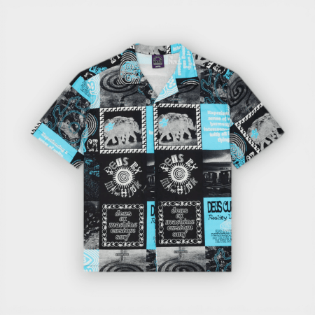 Deus Ex Machina - Camisa Washed Away Shirt Caviar