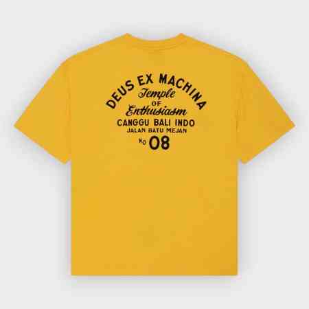 Deus Ex Machina - Camiseta Canggu Sign Tee Citrus Yellow