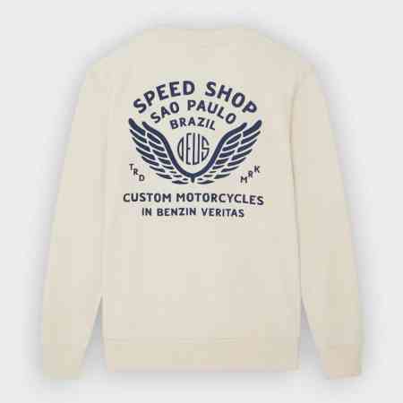 Deus Ex Machina - Sudadera Munificence Crew Dirty White