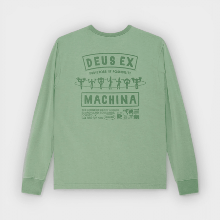 Deus Ex Machina - Camiseta de Manga Larga Kumbaya LS Tee Loden Frost Green