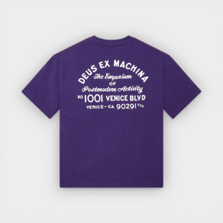 Deus Ex Machina - Camiseta Venice Sign Tee Violet Indigo