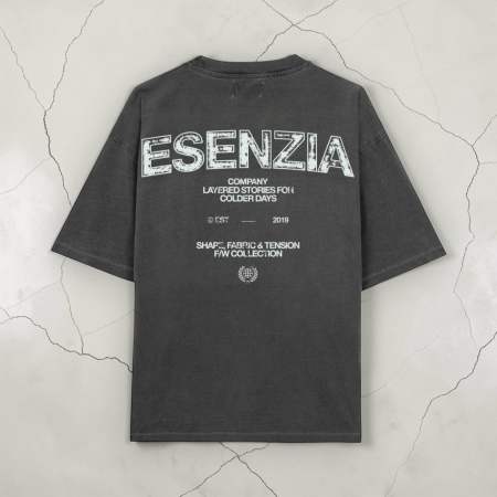 Esenzia - Camiseta Black Fabric