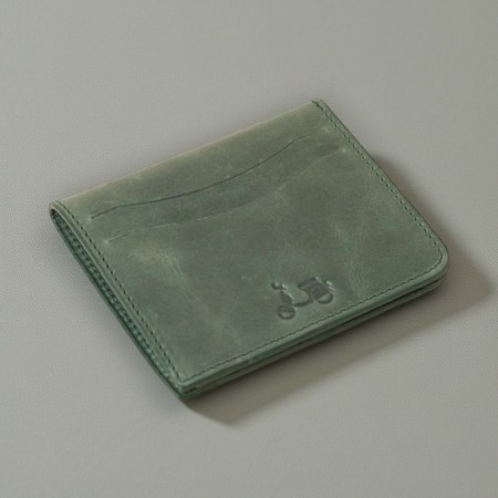 cartera Scotta piel verde