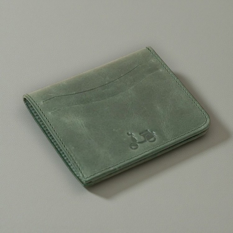 cartera Scotta piel verde