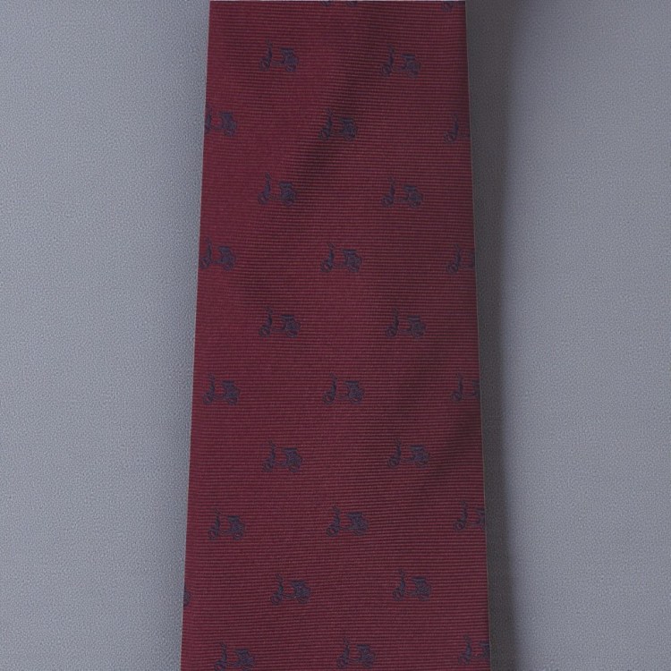 corbata Scotta Logo burdeos