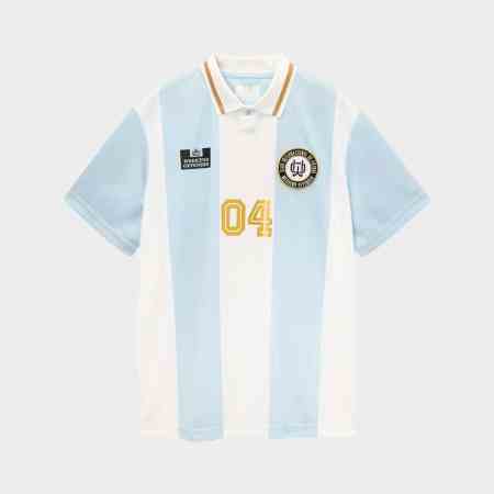 Weekend Offender - Camiseta Moulay Football Shirt Sky Blue