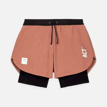 ACT Running – Shorts 2 en 1 ShellLight Terracotta