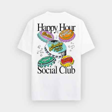 On Vacation - Camiseta Happy Hour Social Club T-Shirt White