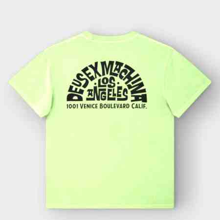 Deus Ex Machina - Camiseta Los Angeles Address Tee Parrot Green