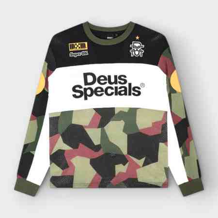 Deus Ex Machina - Camiseta Moto Jersey Colt Ryder Camo