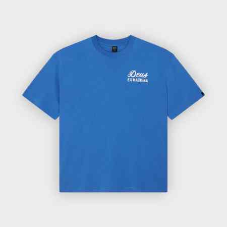 Deus Ex Machina - Camiseta Biarritz Sign Tee Daphne Blue