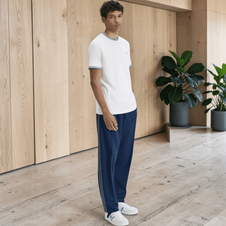 Camiseta Fred Perry dos franjas