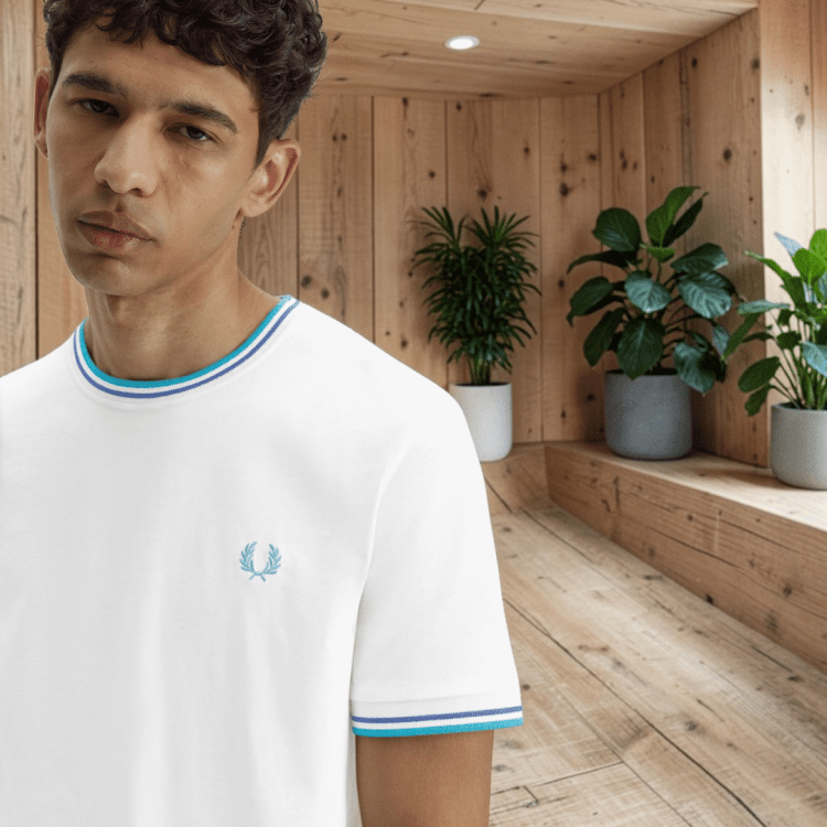 Camiseta Fred Perry dos franjas