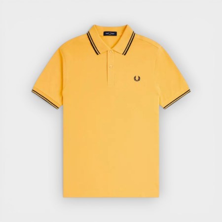 Fred Perry - Polo M3600 Amarillo y azul marino