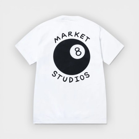 Market Studios - Camiseta Eight Ball T-Shirt White