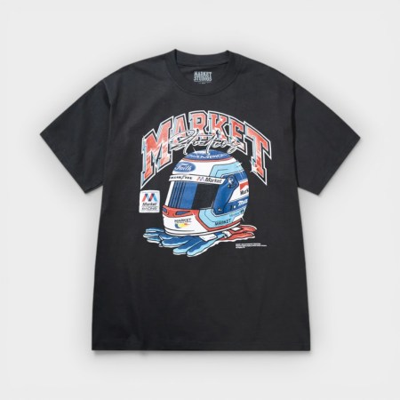 Market Studios - Camiseta Racing Helmet T-Shirt Black