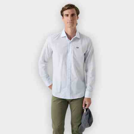 Scotta 1985 - Camisa Sport Stripes Celeste