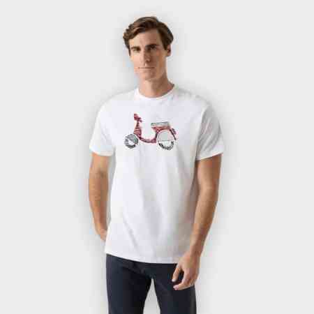 Scotta 1985 - Camiseta Logo Frontal Blanco