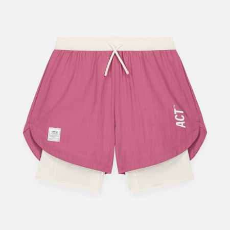 ACT Running – Shorts 2 en 1 ShellLight Rose