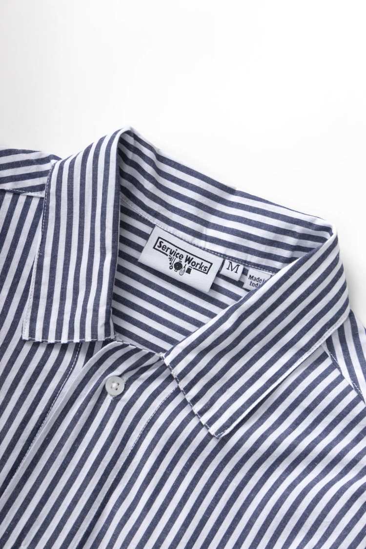 Camisa Poplin stripe Royal