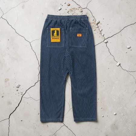 Pantalones Pinstripe denim indigo