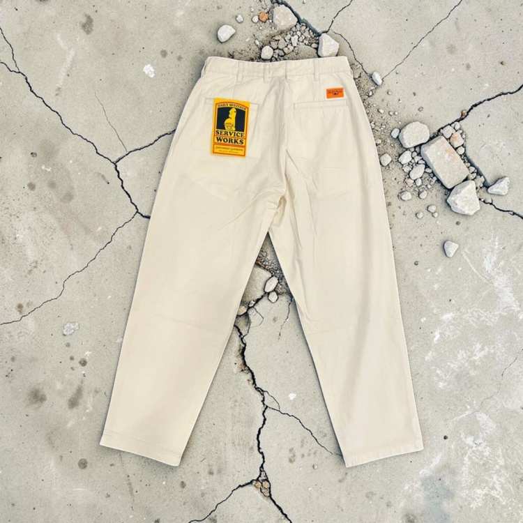 pantalones Service Works Part timer off white
