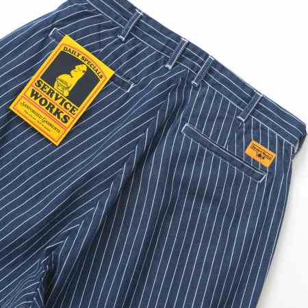 Pantalón corto Pinstripe denim