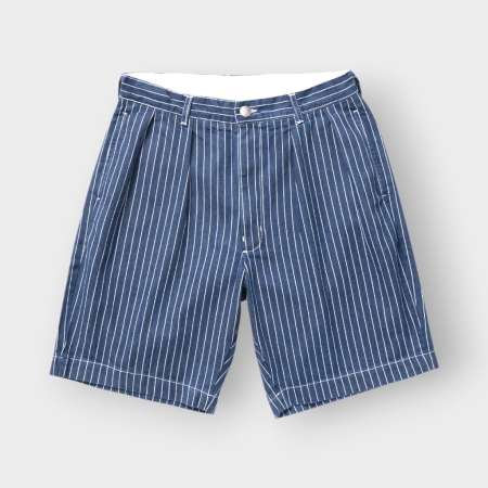 Pantalón corto Pinstripe denim